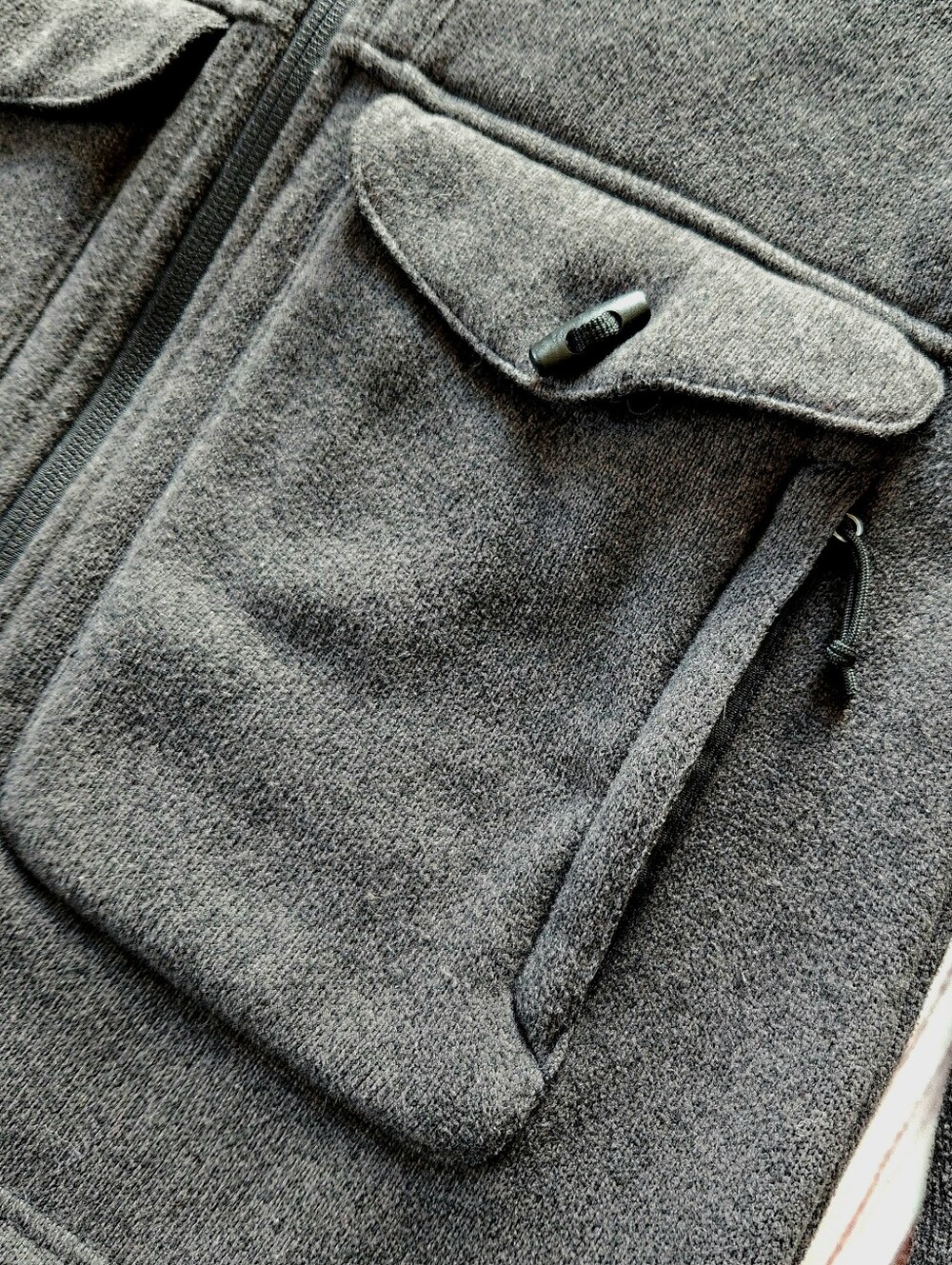 The North Face "Crescent Parka" Fleece Coat Heather Dark Gray | Women's Size M - Picture 5 of 12